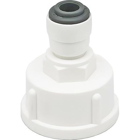 1 Pièces Raccord Tuyau Eau Frigo, Connecteur Rapide 1/4" Converti en Femelle 3/4”, Double Joint, Connecteurs Rapides de Filtre à Eau (1/5)