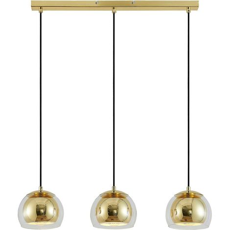 [GEBRAUCHT] B-Ware Lindby Daymien Hängeleuchte Pendelleuchte Deckenlampe Lampe Dreiflammig Messing