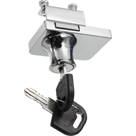 Serrure de sécurité générique pour portes en verre trempé 5 à 8 (1/5)