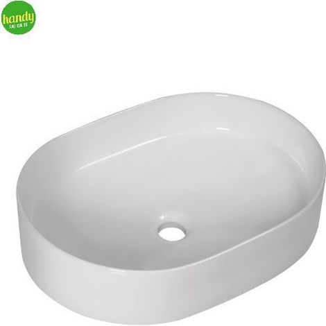 Lavabo da appoggio in ceramica bianca modello nova 50 49x37,5x13,5 cm BARBOTTINA