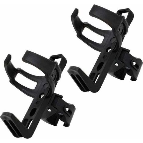 4-teiliges, verstellbares Flaschenhalter-Set für Rennräder/Mountainbikes, Aluminium, 360° drehbare Halterung - Crezuo