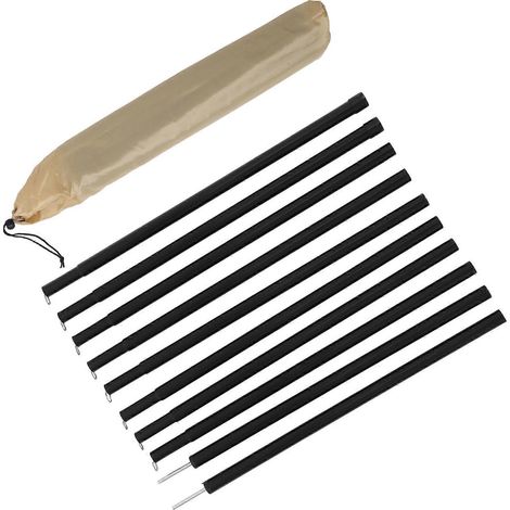 Ensemble de 1 poteau de support durable pour tente et auvent extérieur - Idéal pour le camping - Offre une stabilité accrue lors de vos aventures en plein air (1/5)