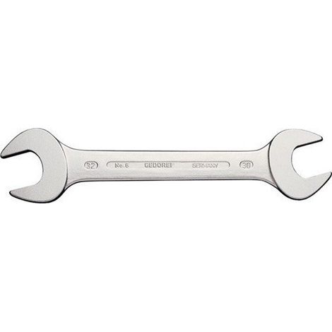 Gedore Llave de horquilla doble cromada 38x42 mm ángulo 15°