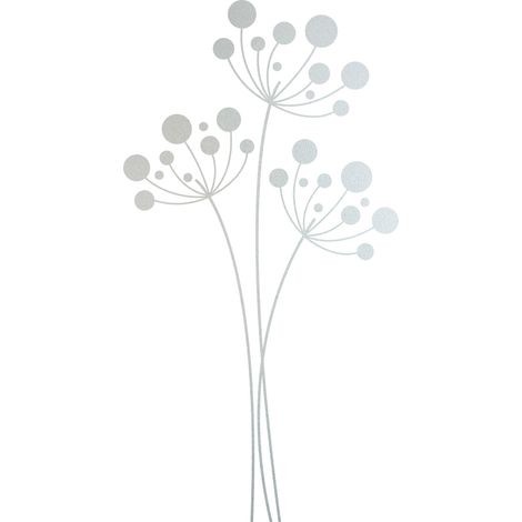 Stickers Dépoli - Fleurs - 277x521 cm (1/3)