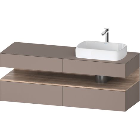 Duravit Collection One Meuble sous-vasque sur console, 2 tiroirs,