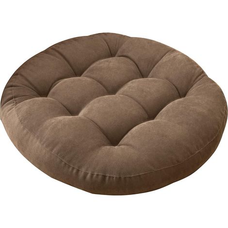 Coussin De Siege Ronde - Rembourrage En Coton Perle - Pour Mobilier De Jardin Patio Intérieur Extérieur - 1 Pièce (1/5)