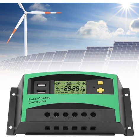 12V/24V 30A Solarladeregler mit 2 x 5V USB-Ausgängen (ST30) für Wohnmobile und Boote (1/5)