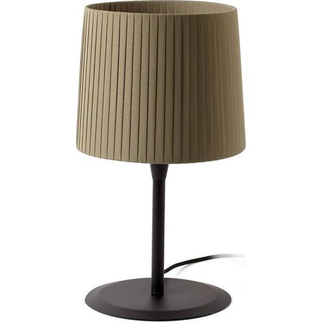 Faro SAMBA - Lampada da Tavolo Rotonda Tapered Nera, E27 (1/5)