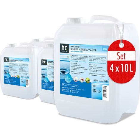 Höfer Chemie Eau déminéralisée Höfer Chemie® en bidon de 10 L 40 l (en)