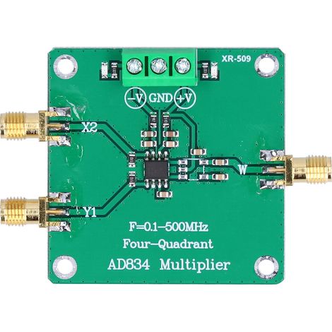Module mélangeur RF PCB, carte multiplicatrice analogique 4 quadrants, composants d'équipement de test 0,1‑500 MHz AD834