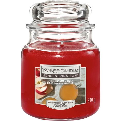 Bougie au cidre pomme-cannelle 340 g (1/4)