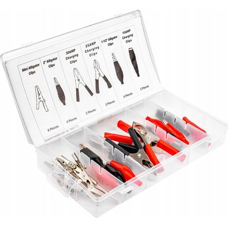Morsetti Allineatore 24 pezzi Assortimento Mollette Coccodrillo (1/5)