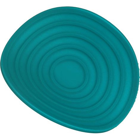 Dessous de plat ronds en silicone alimentaire résistant à la chaleur et épais, pour la cuisine, les restaurants et la maison (vert). (1/5)