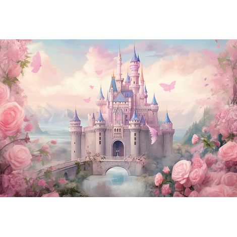 Papier peint panoramique Enfants - Château Enchanté - 130 cm x 87 cm (1/2)