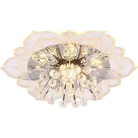 Cristal modernedirigéplafonnier -20centimètre-9watt-Lustre du couloir-Couronne jaune