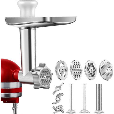 1 hachoir à viande en métal pour robot pâtissier KitchenAid (inclus). (1/5)