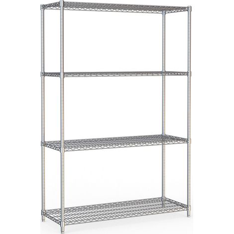 Étagères 4 niveaux 1200 démontable - Combisteel (1/4)