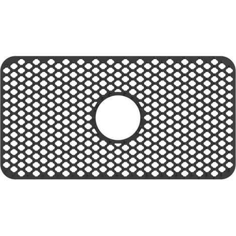 1 Tapis de fond d'évier en silicone, antidérapant, résistant à la chaleur, pour cuisine avec égouttoir arrière (1/5)