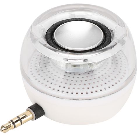 F10 Haut-parleur portable pour téléphone portable, mini haut-parleur externe à connexion directe (blanc) (1/5)