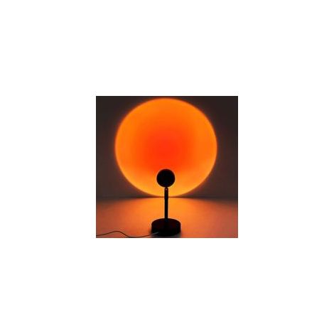 Lampe de coucher du soleil, lampe de projection de coucher de soleil à rotation à 90 degrés, lumière rouge de réseau avec support de sol moderne USB, veilleuse de salon, décor de chambre à coucher, ro