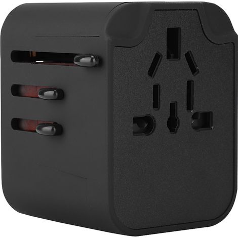 Adaptateur de voyage universel 4 ports USB 3,5 A, prise électrique, convertisseur (100-250 V)