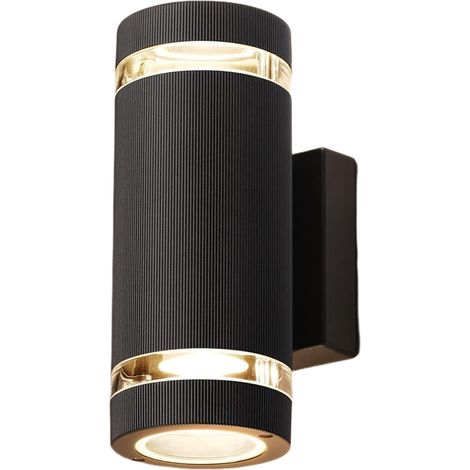 Applique murale style moderne LED, idéale pour IP65, étanche, aluminium 3000K, entrée jardin, noir, terrasse, garage, d'extérieur . (1/5)