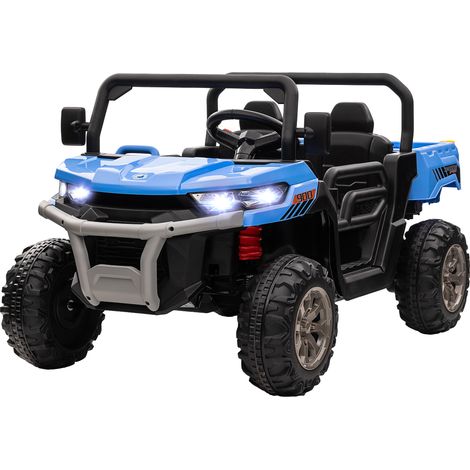 12V 2 Seater Kids Electric Ride-On Car Electric Bucket, Remote Control - Blue (1/5)