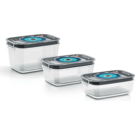 Bosch Aufbewahrungsboxen Set Grau 0,7L 1,0L 1,5L (1/2)
