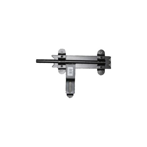 Pestillo de puerta pequeño negro de 250 mm - Zas Bra Mal