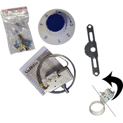 Thermostat VT9 (AS0000154, 481927129103) Réfrigérateur, congélateur AEG, ARISTON HOTPOINT, ARTHUR MARTIN ELECTROLUX, BAUKNECHT, BRANDT, CANDY, DE DIETRICH, ELECTROLUX, FAGOR, FAR, FAURE, HOOVER, IGNIS