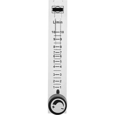 Débitmètre d'air, Débitmètre avec Vanne de Contrôle, Plage 1-10 LPM, Compteur de Gaz Acrylique pour la Mesure de l'oxygène/air/Gaz dans Un Environnement Industriel (1/5)
