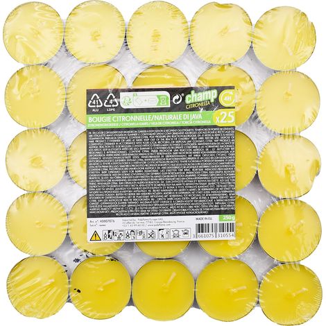Set 500 Candele Lumino da 10gr Tielight in Citronella Gialle (1/3)