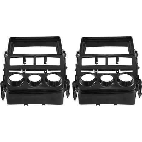 2 adaptateurs de façade d'autoradio 2 DIN pour Toyota Vios 2018-2020 conduite à droite, écran 9 pouces, lecteur DVD, kit de montage (MT) (1/5)