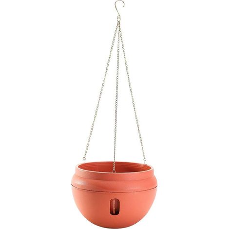 Pot Suspension Auto-Irrigable - Forme Bol - Polypropylène - Pour Intérieur Extérieur - 1 Pièce (1/5)