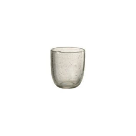 Photophore - - Bulles en verre transparent - 7x7x7,5 cm - Support bougie - Design contemporain (1/3)