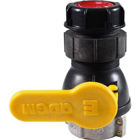DN40 62 mm Kugelhahn aus Aluminiumlegierung für 1000-Liter-IBC-Tanks, beständig gegen korrosive Produkte (1/5)