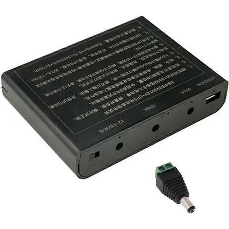 Boîtier UPS DIY USB avec sortie CC 12 V pour 6 batteries 18650, téléphone, routeur, LED et caméra (1/5)