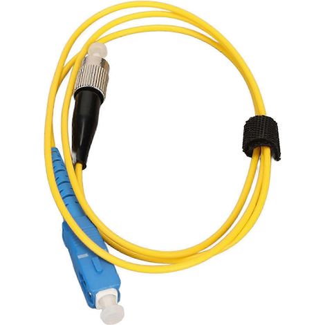 Jarretière fibre optique, Cordon de brassage à fibre optique FC vers SC 0,5 yd monomode à faibles pertes optiques pour commutateur (1/5)