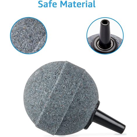 Pompe d'aquarium, pompe à oxygène 3W 300L/h avec 2 pierres à air (1/5)