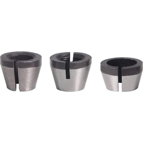 Adaptateur Mandrin Collet pour Machine de Gravure   3 Têtes 6mm, 6.35mm, 8mm pour Défonceuse et Routeur