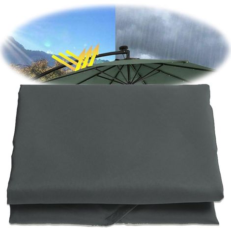 Toldo (300 cm) de tela de 6 varillas para sombrilla de jardín/patio/piscina/terraza. Funda de repuesto para sombrilla. (1/5)
