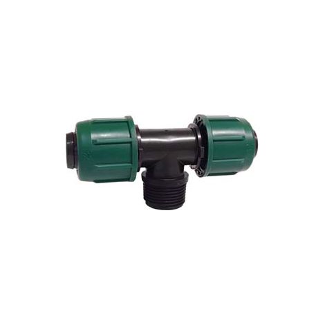 TEE 90° A COMPRESSIONE ALA PN4 FILETTO MASCHIO- - 16X3/4 x16 - 10 pezzi