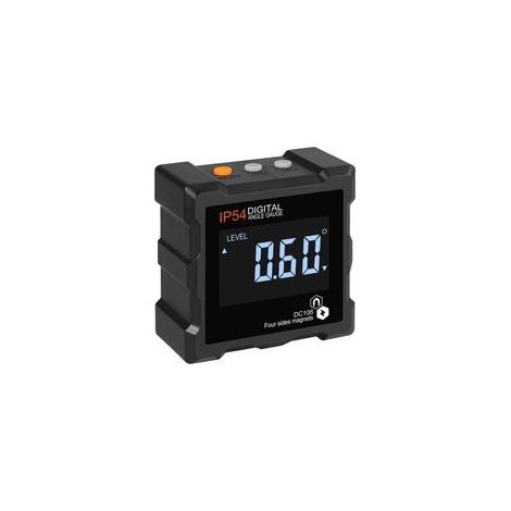 Inclinómetro numérico LCD 360° Inclinómetro digital Magnétique Inclinómetro electrónico, Arrêt Automatique, con Rétro-Eclairage Magnétique, 4 Côtés Magnétiques, étanche IP54 (avec Piles)