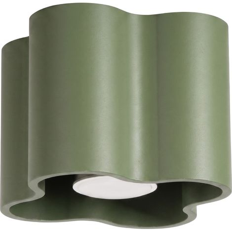 Deckenleuchte OVIO 1 olivgrün Aluminium 1xGU10 12cm Sollux (1/5)