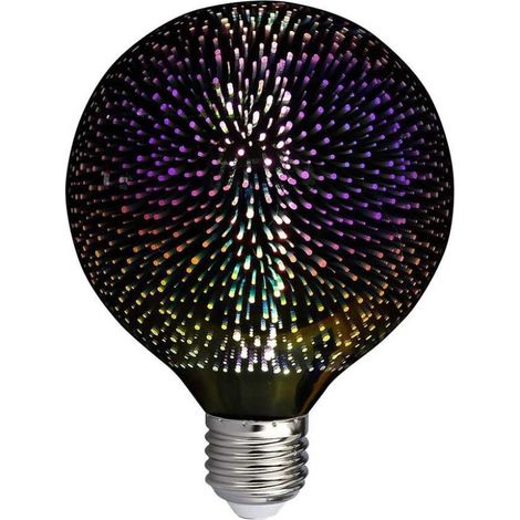 V-TAC VT-2223 Lampadina effetto 3D globo led 4W E27 G125 a filamento bianco caldo 3000K in vetro cromato - SKU 212706 (1/5)