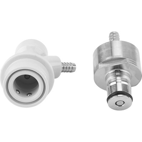 Bouchon de carbonatation en acier inoxydable pour brassage maison avec mécanisme de verrouillage à bille, raccord de tuyau 1/4", chaud (1/5)