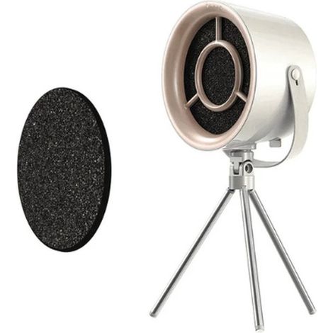 Mini-Dunstabzugshaube – Luftfilter – Luftreiniger – Tragbar – Kompakt – 1 Filter gratis – Leiser Betrieb – Weiß – 18 x 10 x 41 cm