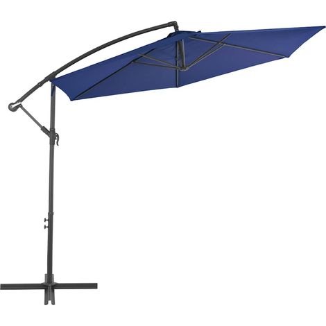 Maison Exclusive - Ampelschirm mit Aluminium-Mast 300 cm Blau (1/5)