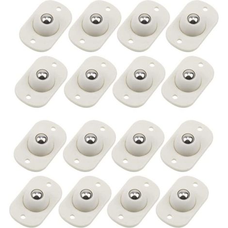 16 ruedas autoadhesivas para patas de muebles, rotación de 360°