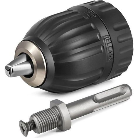 Mandrin SDS Auto-serrant - 2-13 mm - Adaptateur SDS-plus 12-20UNF - Chargeur Téléphone Intégré - 1 Pièce (1/5)
